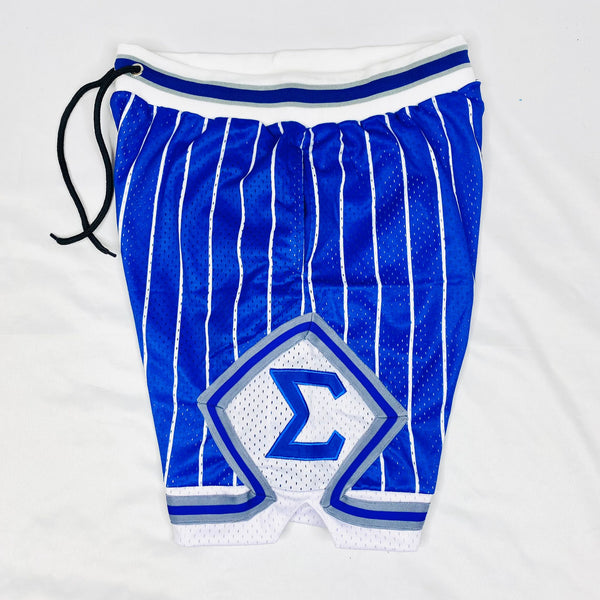 Sigma Pinstripe Heavy Mesh Basketball Shorts