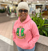AKA Pink Premium Crest Hoodie