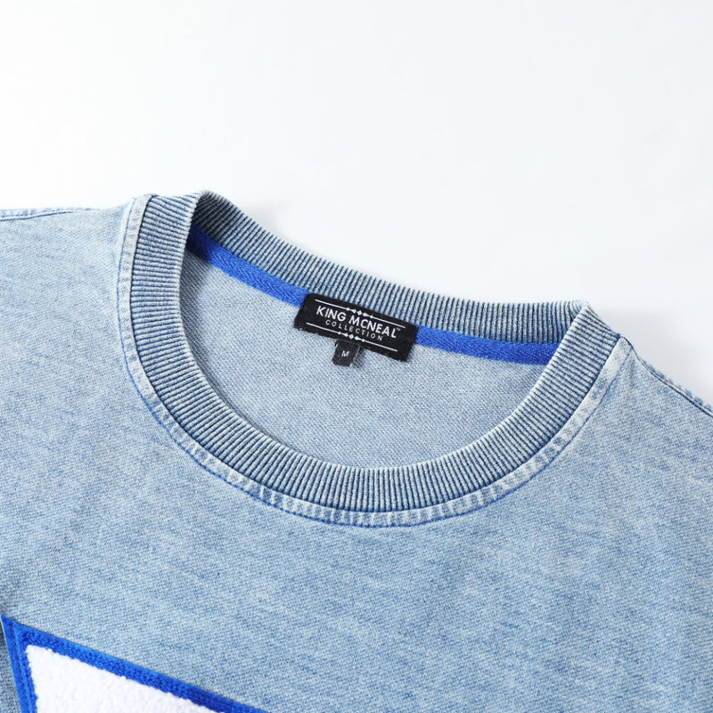 Sigma Denim Chenille Crewneck