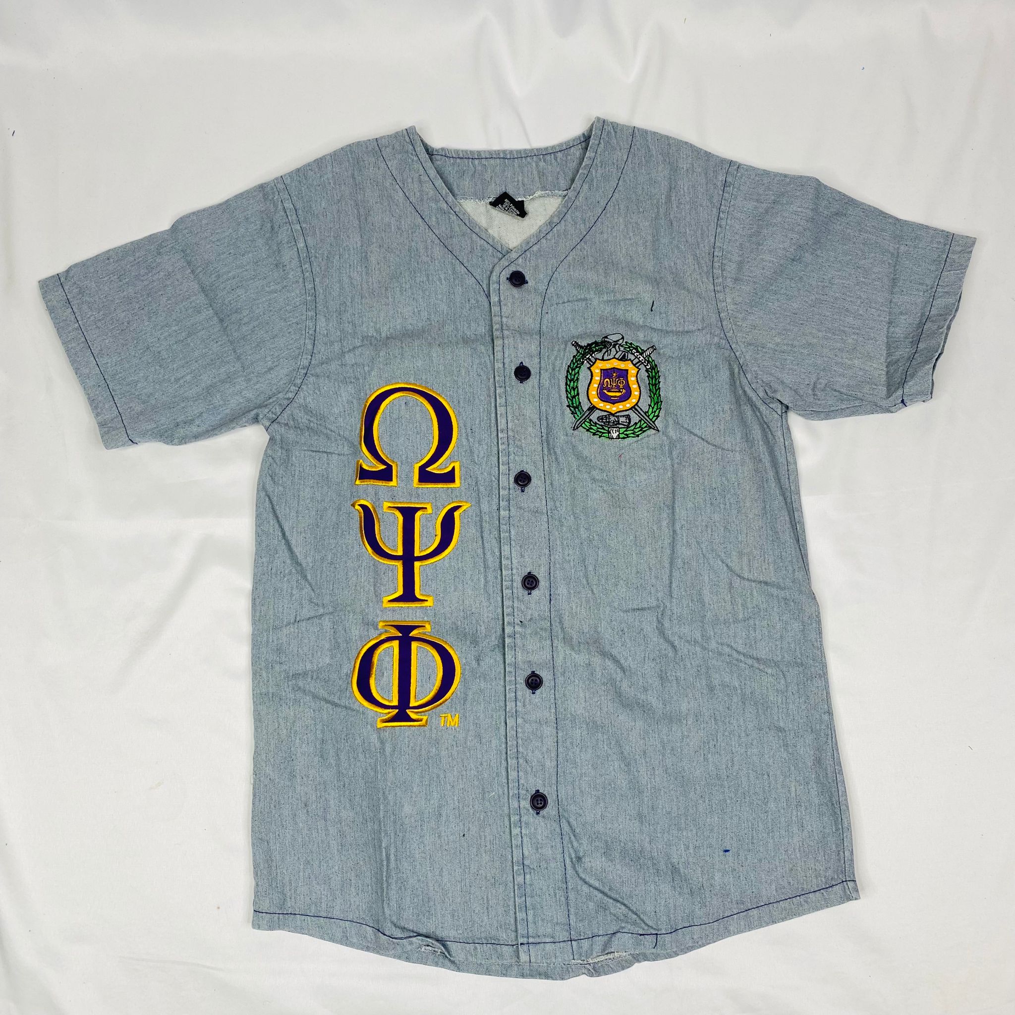 Omega Denim Baseball Jersey
