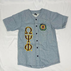 Omega Denim Baseball Jersey