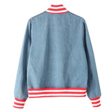 Delta Denim Bomber Jacket Read Description