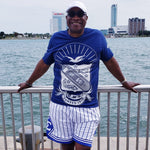 Sigma Pinstripe Heavy Mesh Basketball Shorts