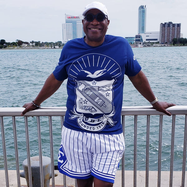 Sigma Pinstripe Heavy Mesh Basketball Shorts