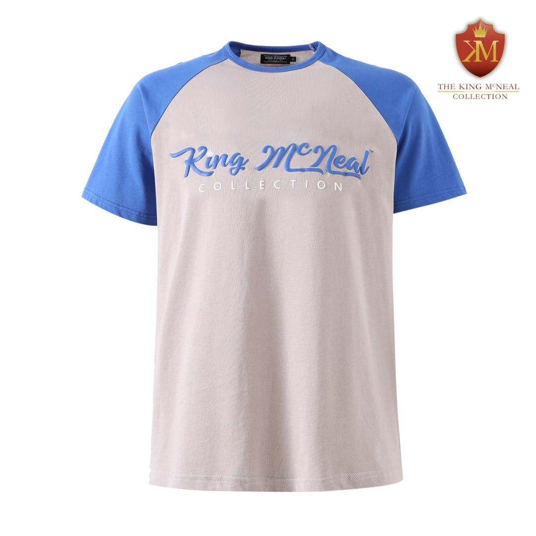 KMC Grey/Blue Premium Raglan Shirt