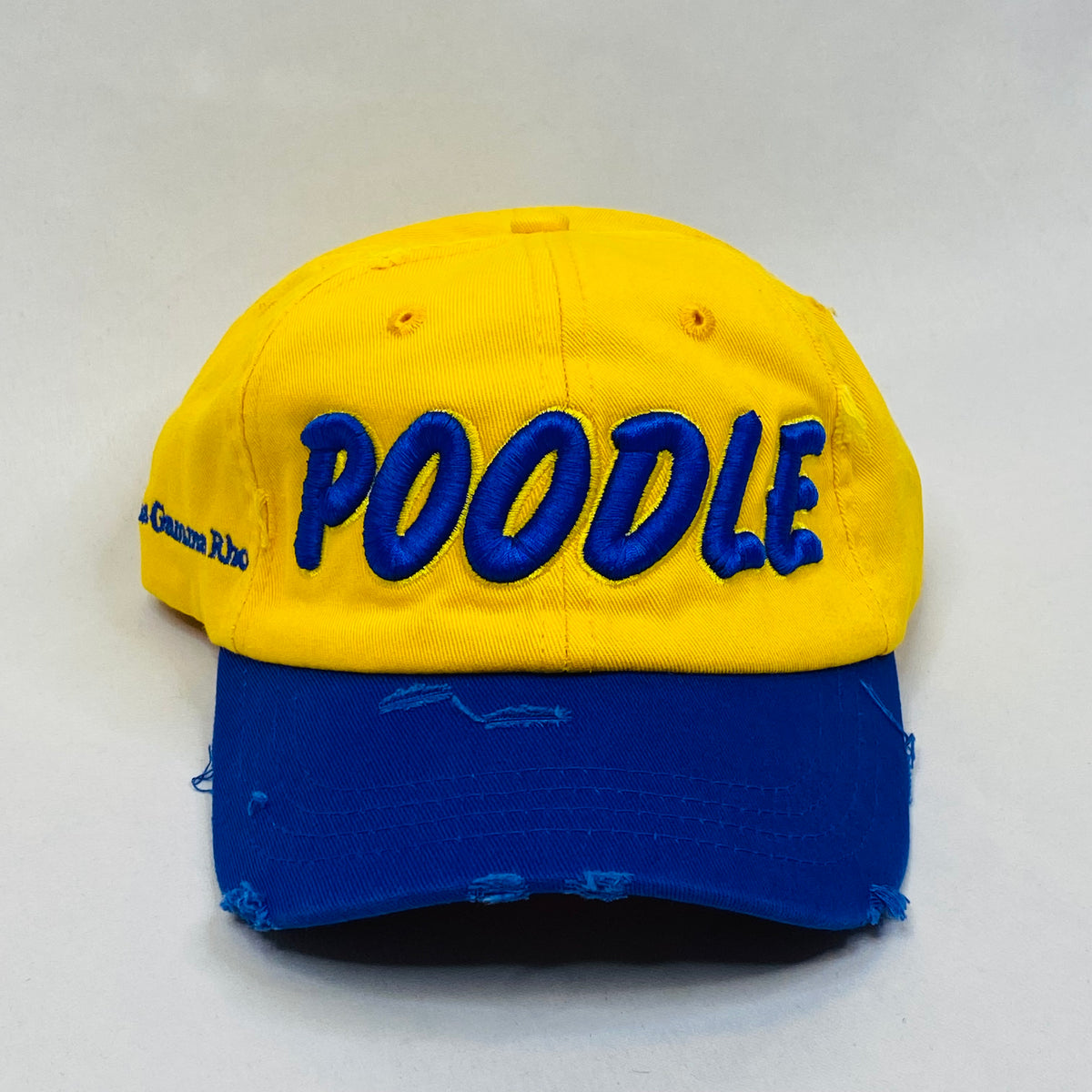 “POODLE” SGRho Yellow Gold & Royal Blue Hat
