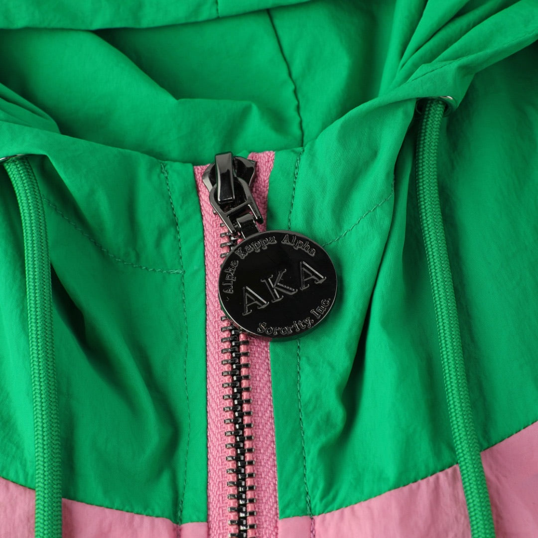 AKA Half Zip Windbreaker Jacket Read Description
