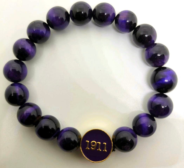 Omega Purple Tigers Eye Bracelet