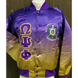 Omega Psi Phi Faded Bomber Jacket