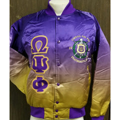 Omega Psi Phi Faded Bomber Jacket The King McNeal Collection