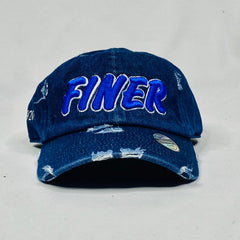 Dark Denim Finer Zeta Phi Beta Distressed Hat