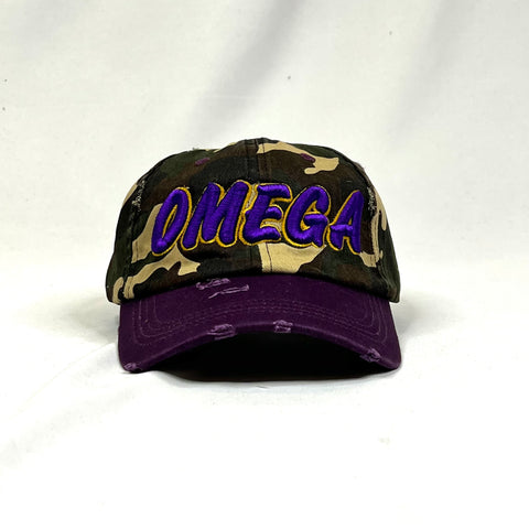 Omega Camo/Purple Dad Hat