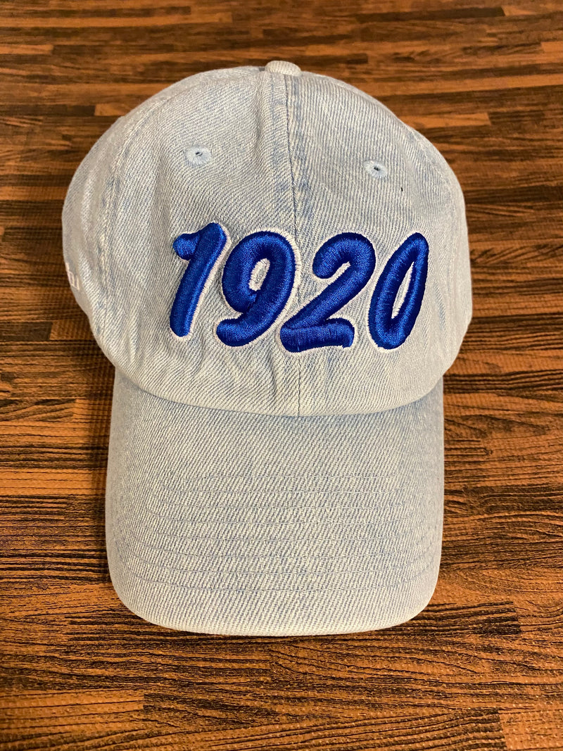 Light Denim 1920 Zeta Phi Beta Distressed Hat