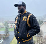 Alpha Wool And Leather Letterman Jacket