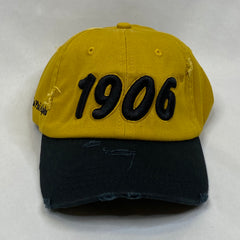 “1906” Alpha Old Gold & Black Dad Hat