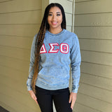 Delta Denim Chenille Crewneck