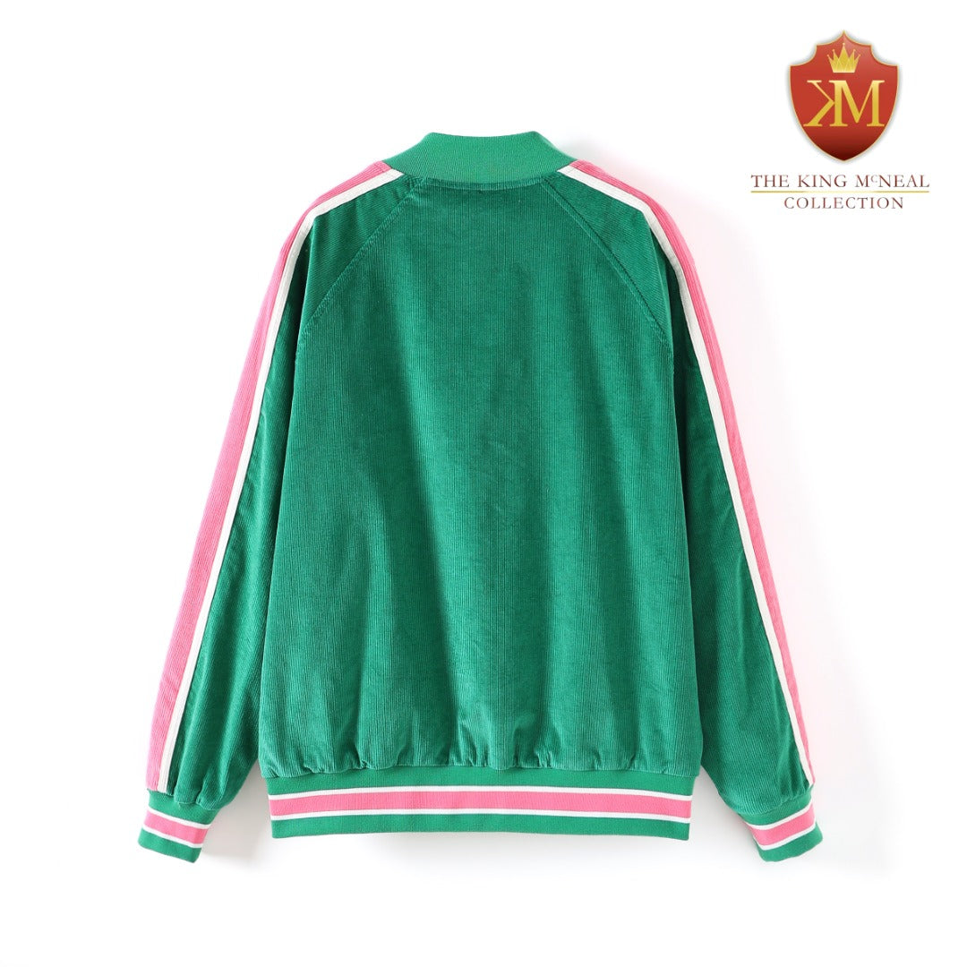 AKA Green Corduroy Jacket Read Description