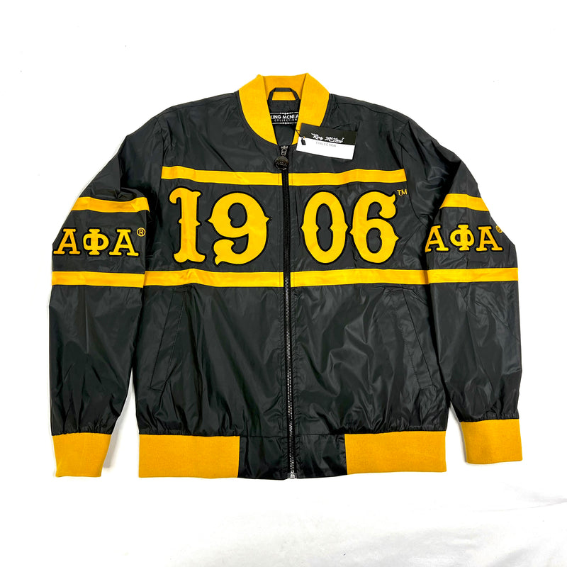 Alpha Black 3M Reflective Bomber Jacket