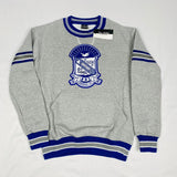 Phi Beta Sigma Grey Chenille Crest Crewneck