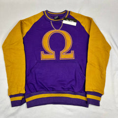 Omega Purple Ω Chenille Crewneck