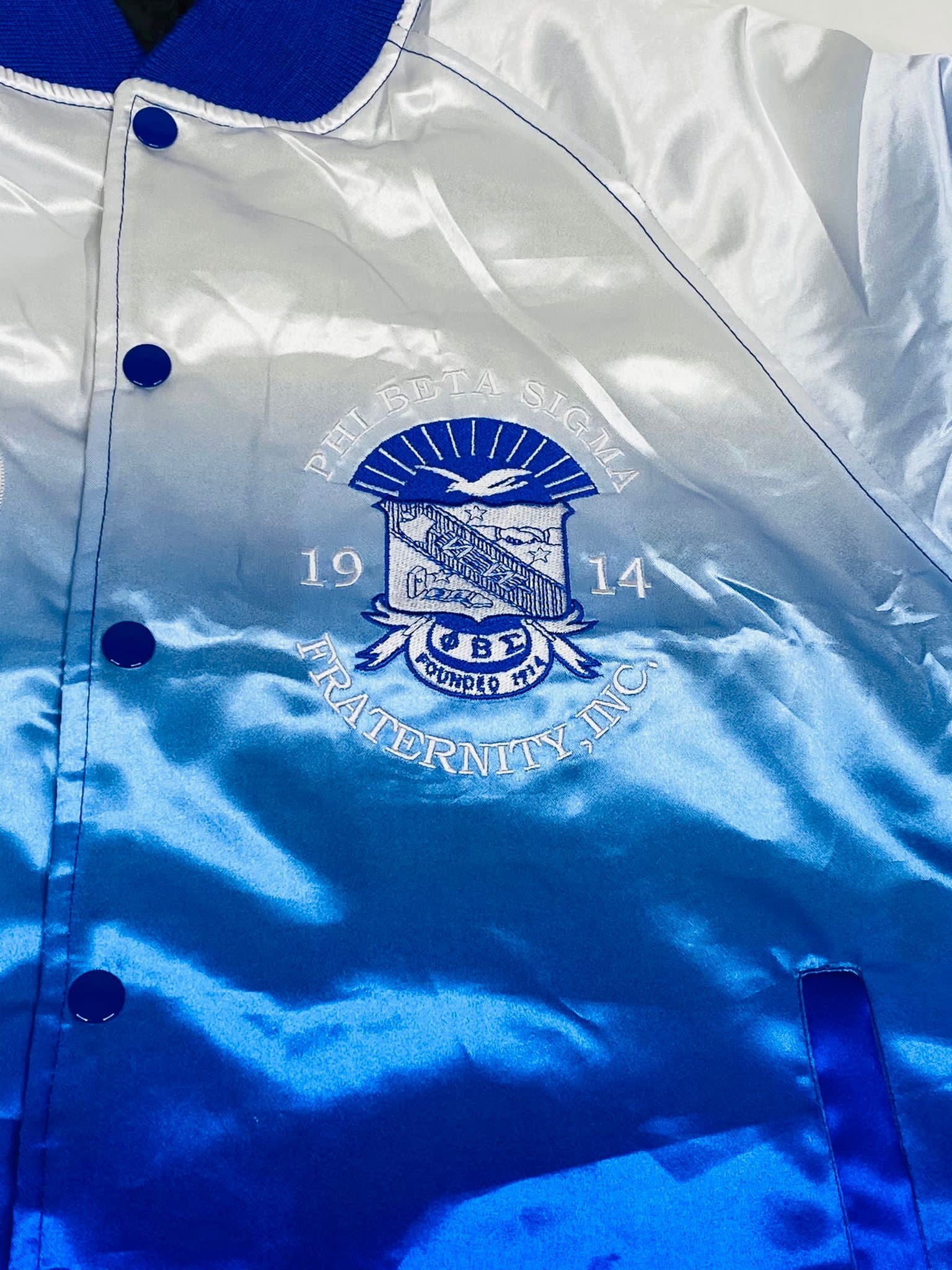 Phi Beta Sigma Faded Bomber Jacket