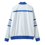 Sigma White 3M Reflective Bomber Jacket