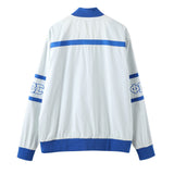 Sigma White 3M Reflective Bomber Jacket