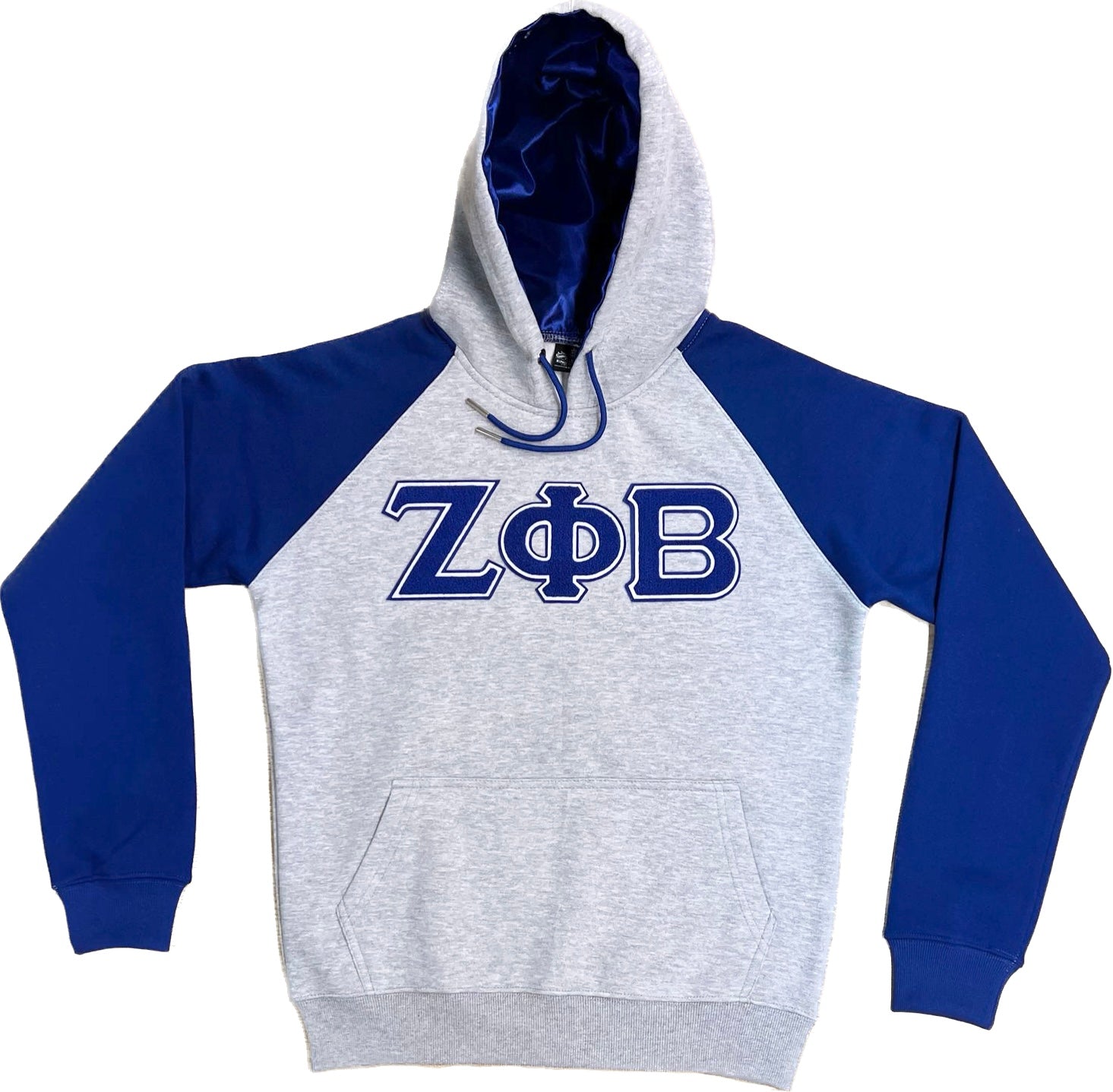 Grey Zeta Phi Beta Pocket Hoodie
