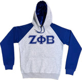 Grey Zeta Phi Beta Pocket Hoodie