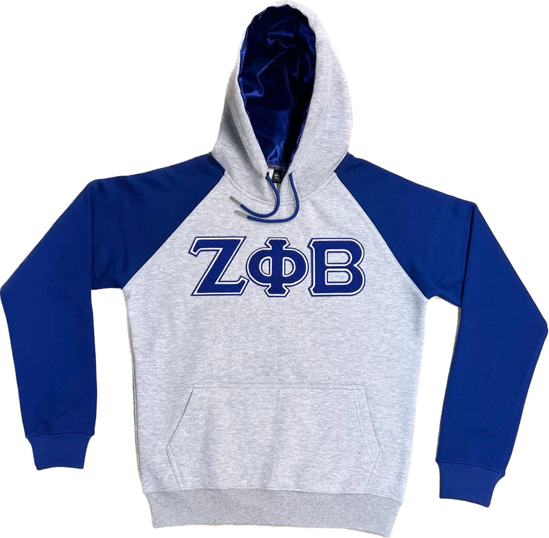 Grey Zeta Phi Beta Pocket Hoodie