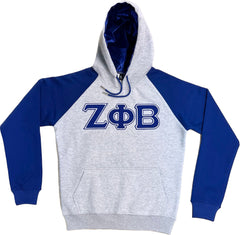 Grey Zeta Phi Beta Pocket Hoodie