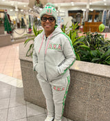 AKA Grey Tapered Sweatsuit Joggers (Unisex Size)