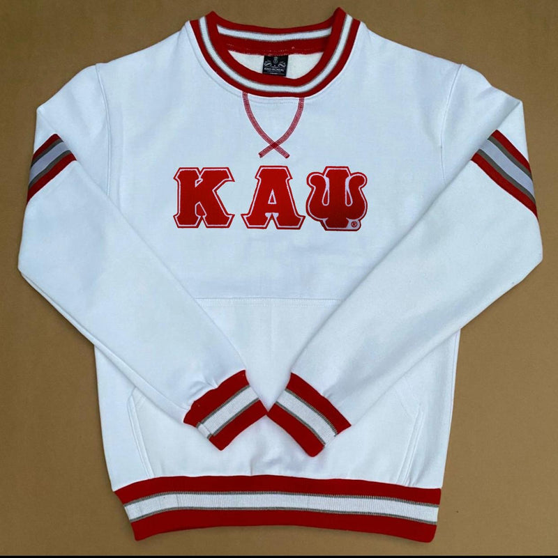 Kappa White Chenille Crewneck