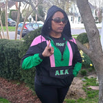 AKA Black Half Zip Windbreaker Jacket Read Description