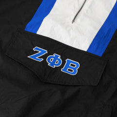 Zeta Black Half Zip Windbreaker Jacket