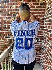 Zeta Phi Beta Pinstripe Baseball Jersey