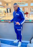Blue Sigma Tapered Sweatsuit Joggers