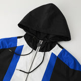 Zeta Black Half Zip Windbreaker Jacket