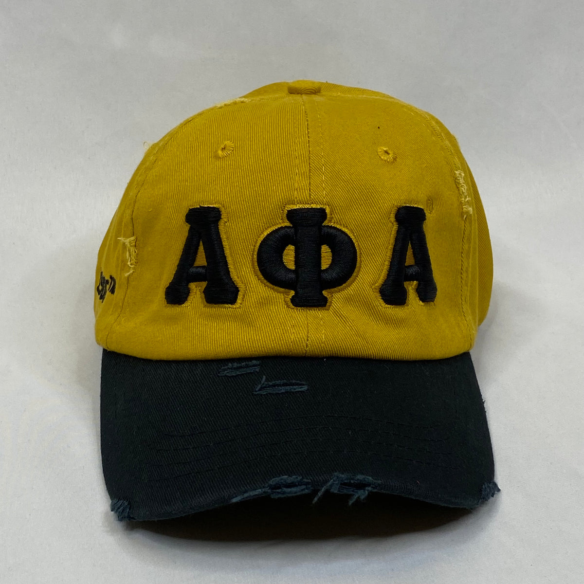 “AΦΑ” Alpha Old Gold & Black Dad Hat