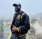 Alpha Wool And Leather Letterman Jacket