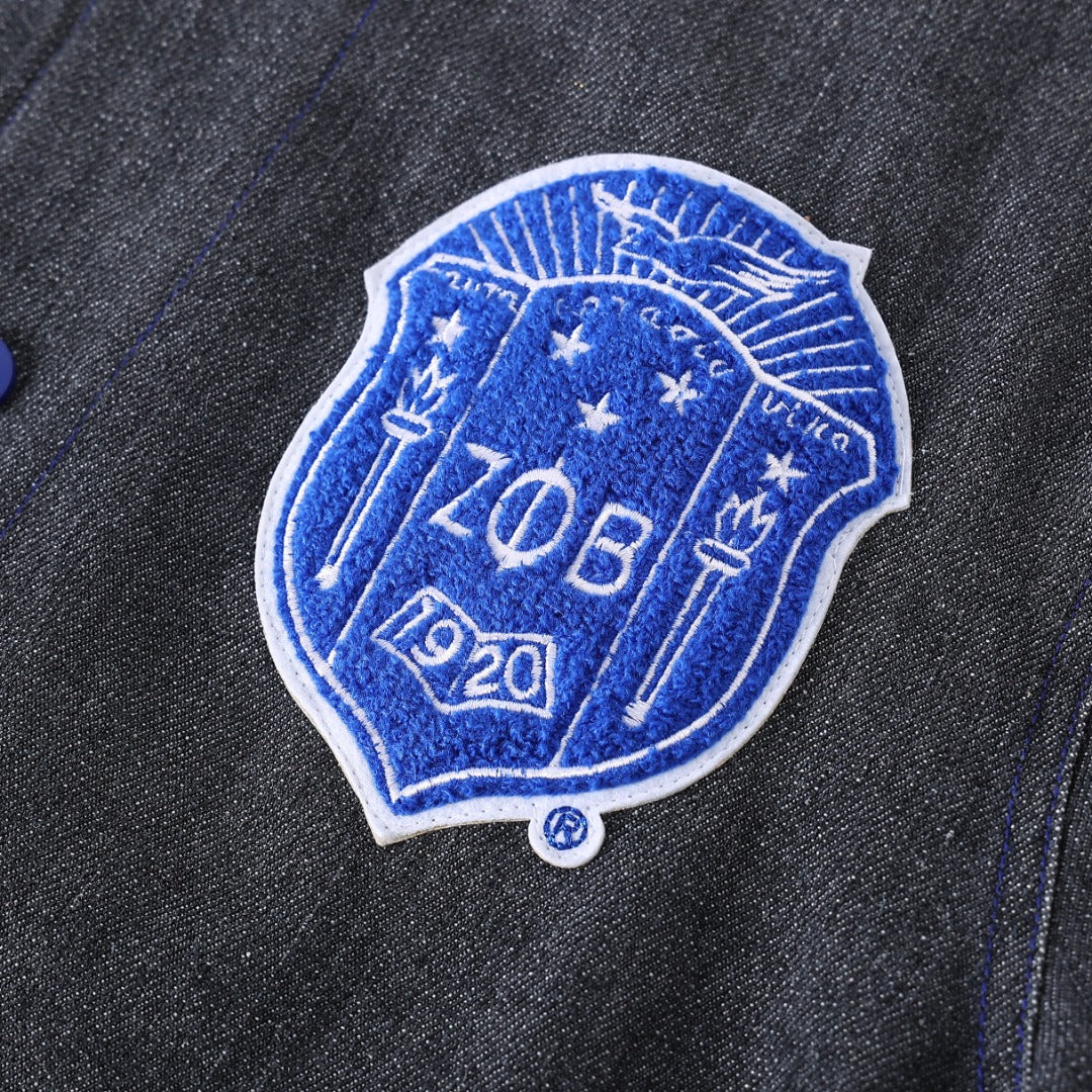 Zeta Black Denim Bomber Jacket Read Description