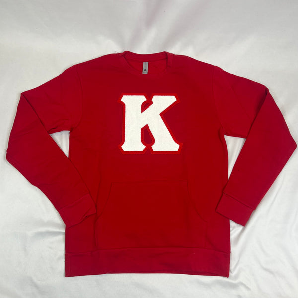 Chenille Kappa “K” Pocket Crewneck