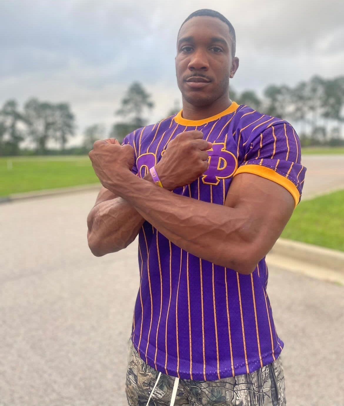 Omega Psi Phi Pinstripe Baseball Jersey