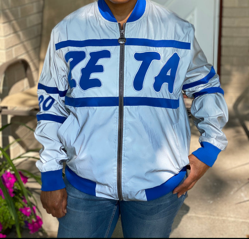 Zeta Phi Beta Reflective Bomber Jacket