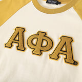 Alpha Neutral/Gold Chenille Pocket Crewneck