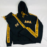 Alpha Black Tapered Sweatsuit Joggers