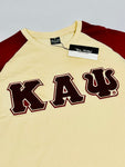 Kappa Kream Premium Chenille Letter Raglan T-Shirt