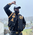 Alpha Wool And Leather Letterman Jacket