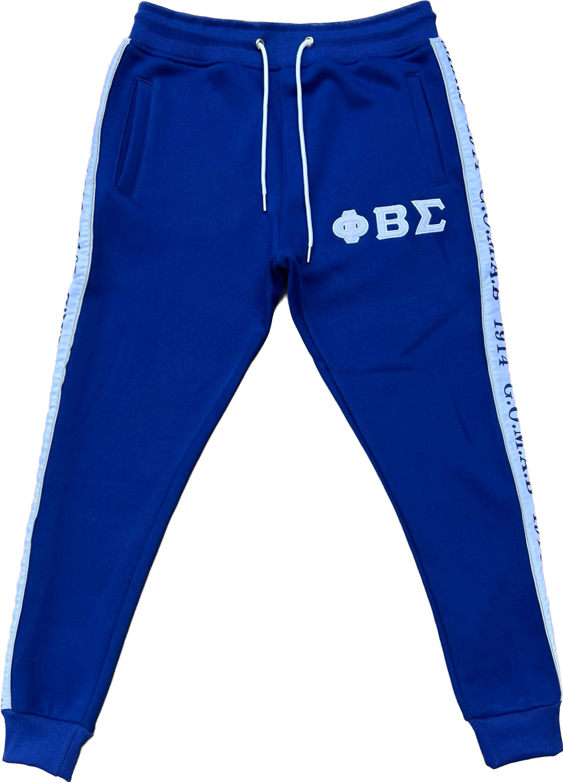 Blue Sigma Tapered Joggers