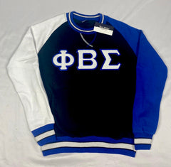 Sigma Chenille Letter Black Crewneck